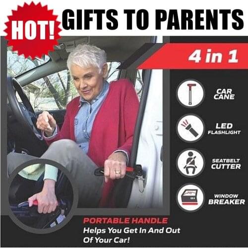 50% OFF Car SeatBelt Cutter Emergency Glass Breaker Autobar Support Cane Handle Aid Stand Grab Bar Door Support