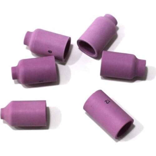 54N14 54N15 54N16 54N17 54N18 54N19 TIG Alumina Ceramic Gas Lens Cups for WP17 18 26 Welding Torch Kit