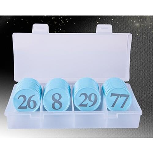 8 Kinds Colors 1-100 Number Chips 100PCS/SET Education Plastic Chips Send To Children As Gift With Box