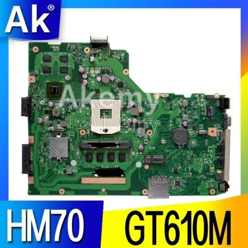 AK X75VC Laptop motherboard for ASUS X75VC X75VB X75VD X75V X75 Test original mainboard HM70 4G RAM GT610M