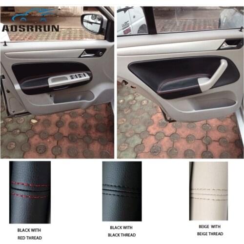 Car accessories For VW Golf MK4 Bora Jetta 1998 1999 2000 2001 2002 2003 2004 2005 2006 Microfiber leather armrests protection