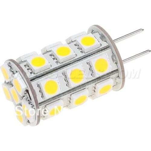 Free Shipment 4w LED GY6.35 Lamp 27led 5050SMD Wide Volt DC10-30V/AC8-20V White 1pcs/lot