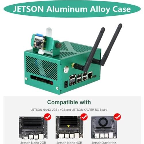 NVIDIA JETSON Series Aluminum Alloy Case Metal Heat Dissipation Protective Shell for Jetson Nano 2GB/4GB/Xavier NX Demo Board
