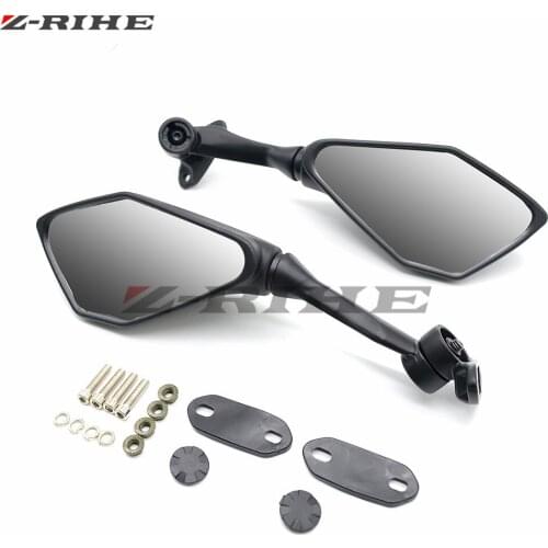 Black Universal Motorcycle motorcycle Side mirror rearview accessories FOR Kawasaki Z800 Z750 Z750R Z 800 750 750R ER-6N Versys