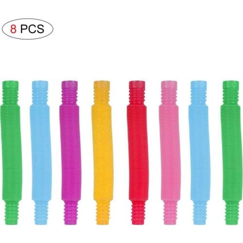 Children Fidget Toys Mini Popular Color Tube Toys Sensory Stocking Stuffing Montessori Sensory Play Occupational Therapy Toys