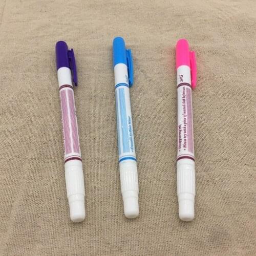 3 colors Double Side Air Erasable Pen Fabric Paint Marker Cross Stitch Markers For Fabric Knitting Needle Tools Paint Pen Craft