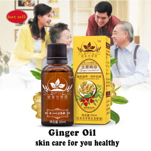 30ml Natural Plant Therapy Lymphatic Drainage Ginger Oil Natural Anti Aging Essential Oil Body Massage
