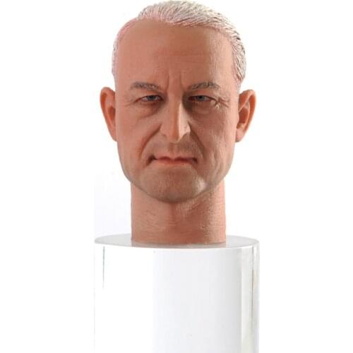 1/6 Scale Action figure WWII Commander Male Head Sculpt Accessories Soldier Head Carved Fit 12'' Figure Model Toys