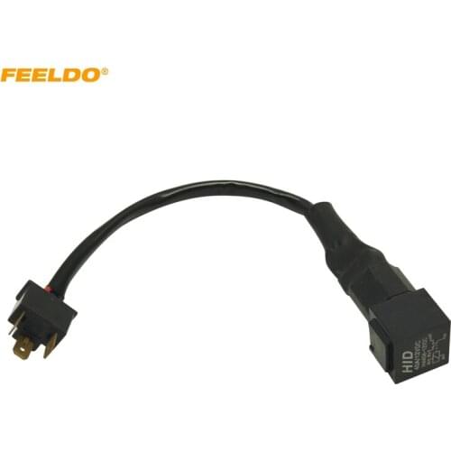 FEELDO 1PC 35W/55W H4 Warning Message Canceller H4 BI-XENON HID Warning Decoder Error Free Warning Cancellers #HQ4226