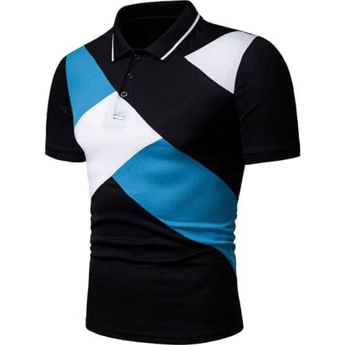 Brand Shirt Men Cotton Short Sleeve Tee Shirts turn down collar Mens Casual Summer Breathable Solid Color Polos T-shirt