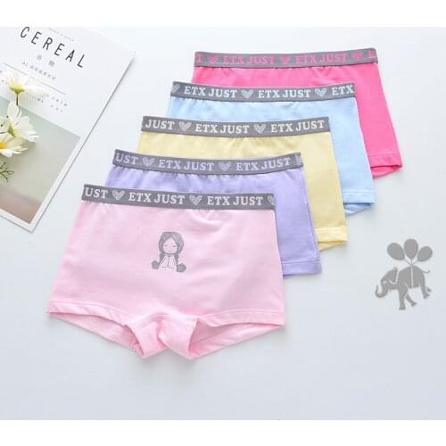HPBBKD Girls Cartoon Underwear Children Panties Girls' Boxer Briefs Female Child Underwear Baby Girl Panty For 2-14 Years GU188