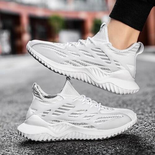 White Fashion Mens Casual Shoes Comfortable Breathable Sneaker Man Zapatos Hombre Casual Lightweight Summer Walking Work Shoes