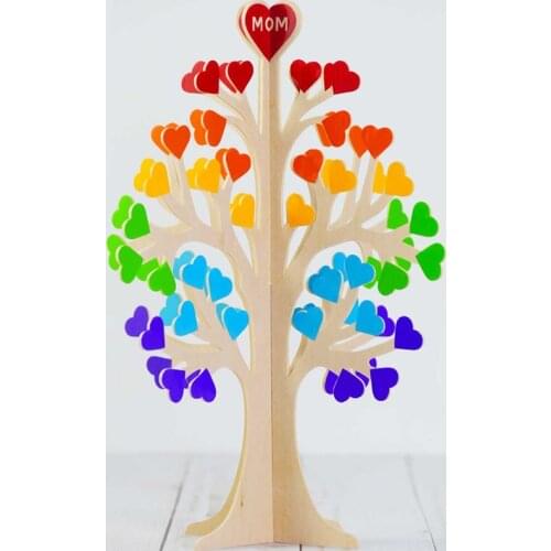 Metal cutting dies cut die mold 3D Wishing Tree Love Wedding Wish Scrapbook paper craft knife mould blade punch stencils dies