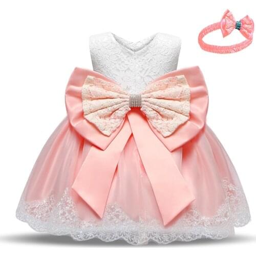 Fashion Baby Girls Dress Princess Sleeveless Kids Clothing Bow Designed Costume for Birthday Party Wear for Baby Spring