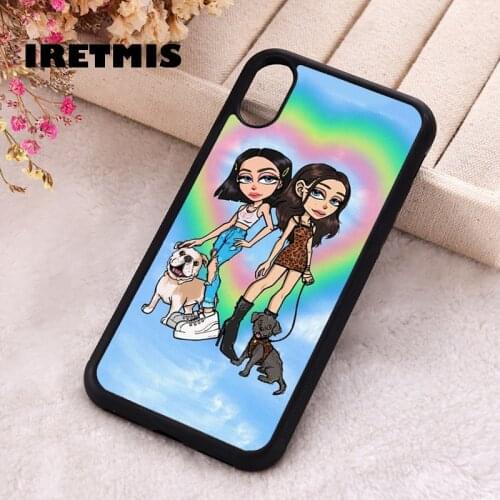 Iretmis 5 5S SE phone cover cases for iphone 6 6S 7 8 Plus X Xs Max XR 11 12 Mini Pro Soft Silicone Tie Dye Heart Girls Dogs