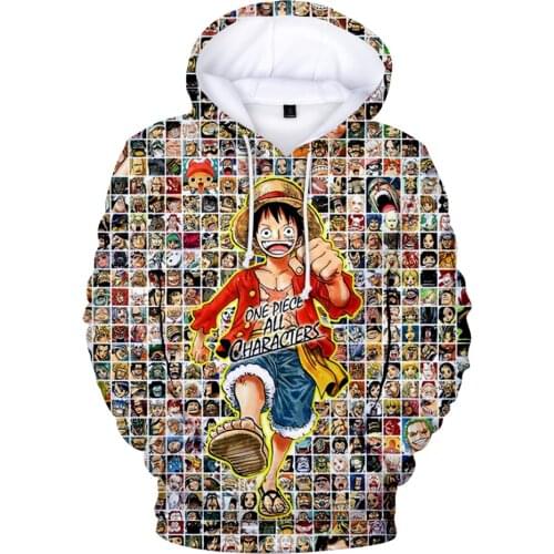 New One Piece 3D Hoodies Men/Women Autumn Winter Fashion Casual Sweatshirts 3D Print One Piece Anime Hoodie Streetwear