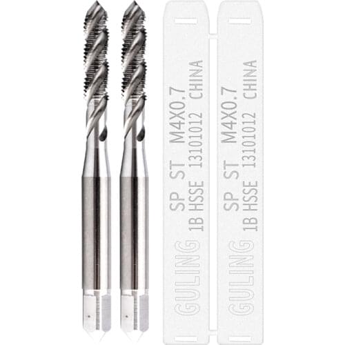 HSSE Metric Braces Spiral Fluted tap ST M1.6 M2 M2.5 M3 M4 M5 M6 M8 M10 M12 M14 M16 X0.35 X0.4 X0.7 X1.25 X2 Screw Thread taps