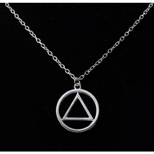 1PC Akatsuki Hidan Necklace Ninja Jashin Symbol Trinity Christianity Catholicism Pendant Religion Amulet New Anime Jewelry