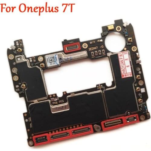 Tested Full Work Original Unlock Motherboard For OnePlus 7T Oneplus7T Logic Flex Cable Circuit Electronic Panel Mainboard