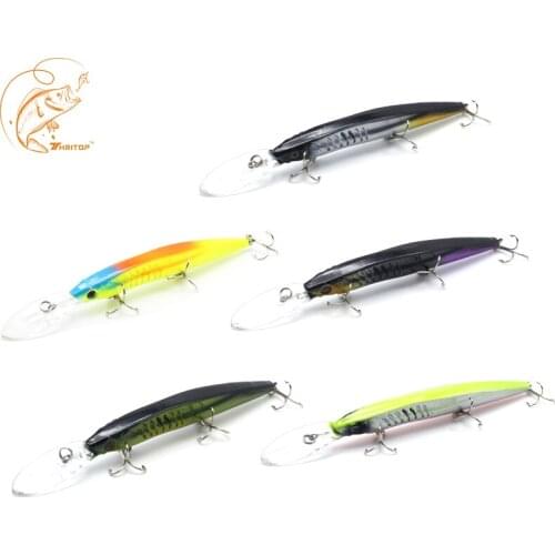 Fishing Lure Artificial Bait TP052 Fishing Tools 5 Colors Per Lot 14.5cm 12.5g Professional Pencil Fishing Baits Accessories