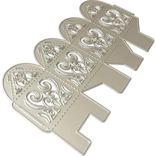 Heart Box Metal Cutting Dies Stencil Scrapbooking DIY Album Stamp Paper Emboss