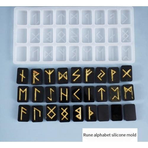 Diy Mold Letter Creative Personality Divination Energy Symbol Silicone Mold 2020 New Christmas Gift