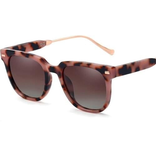Polarized Sunglasses Women 2021 Trend Classic Brand Fashion Square Driving Sun Glasses Female Goggle Travel Leopard Shades
