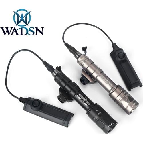 Airsoft M600 Rifle Flashlight KM2-A Module M600W Hunting LED Torch Light Strobe Weapon Lights With Dual Function Tape Switch