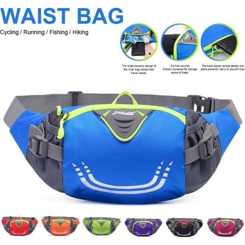 Running Bag Outdoor Sport Bicycle Cycling Backpack Shoulder Waist Pack Men Women Hiking Camping Bike Riding Water Bottle Pack
