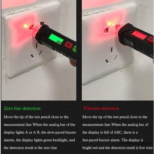 HT100 Voltage Tester Pen Intelligent Non-contact Pen Alarm AC Voltage Detector Dual Sensitivity Tester Sound And Light Alarm
