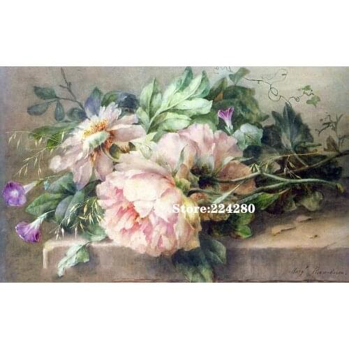 Morning glory Peony flower Needlework,sets Cross stitch Handmade 14CT Canvas DIY,Aide Cross-stitch kits,For Embroidery Arts Home