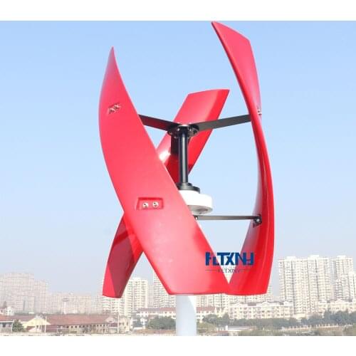 Vertical axis Wind Generator 600w 24V 12V Wind Turbine with 600w wind solar hybrid controller for home use