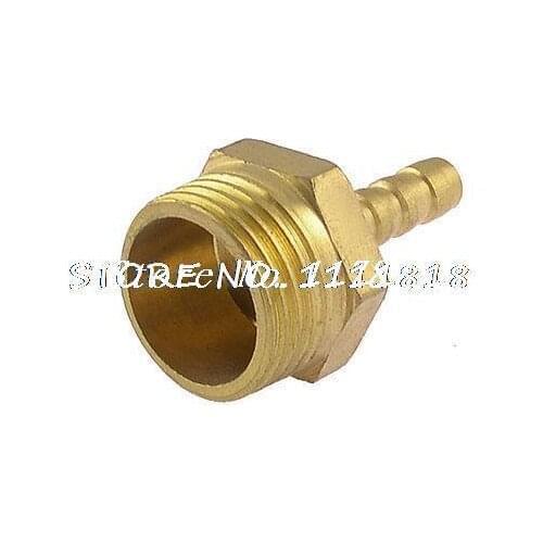 20mm 1/2" PT Male Thread 6mm Hose Barb Nipple Fitting Brass Quick Coupler
