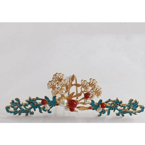 1PCS 46*155*87mm Vintage Fashion Metal Alloy Hair Sticks U Shape Hair Sticks Bride Headwear For Women Decoration