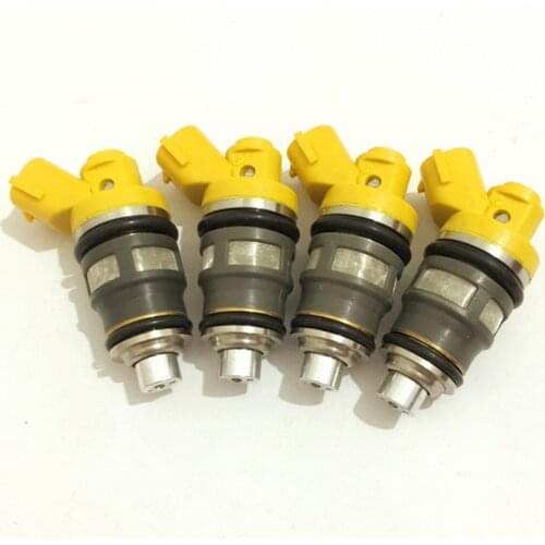 4xE85 high performance quality Flow matched 650cc side feed Fuel injectors for Toyota Supra 1JZ-GTE 2JZ-GTE subaru impreza wrx
