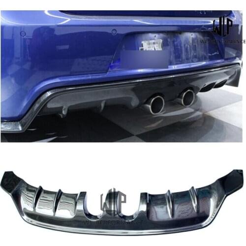 Golf 6 R20 Carbon Fiber Rear Bumper Lip Diffuser Middle Out Car Styling For Volkswagen Golf 6 R20 Car Body Kit 2010-2013