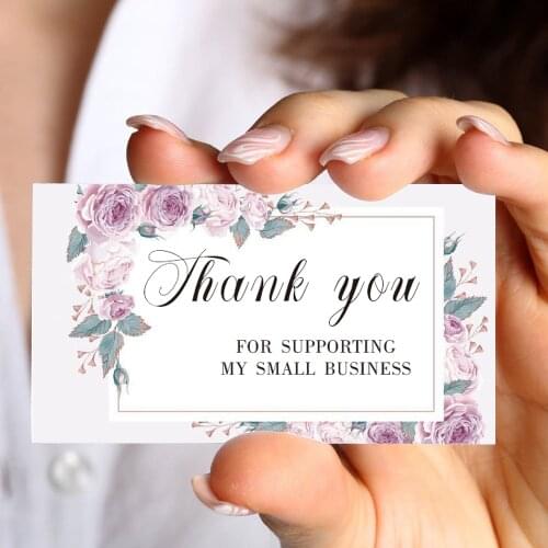 Carddsgn Customized Business Cards AndThank You For Supporting My Small Business Note Cards- 8.5x5.4cm In Size