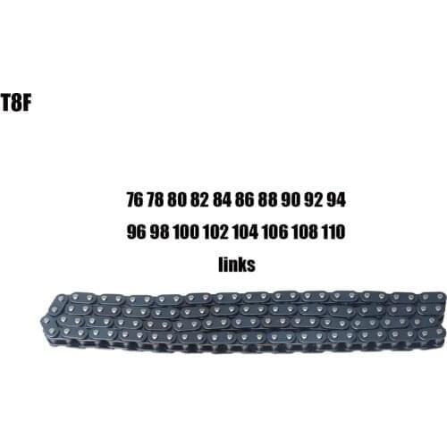 T8F chain 76 78 80 82 84 86 88 90 92 94 96 98 100 102 104 106 Link For Mini Dirt BIKE Quad ATV 47cc 49cc Minimoto Pocket Bikes