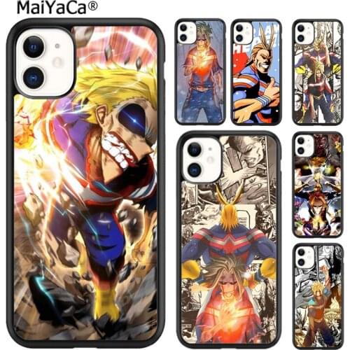 MaiYaCa My Hero Academia All Might Phone Case For iPhone SE 6 6s 7 8 plus X XR XS 11 12 pro max Samsung Galaxy S8 S9 S10 shell