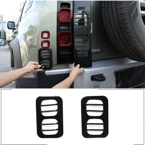 For 2020-2022 Land Rover Defender 90 110 Stainless Steel Brake Lamp Width Lamp Protection Net Cover Sticker Exterior