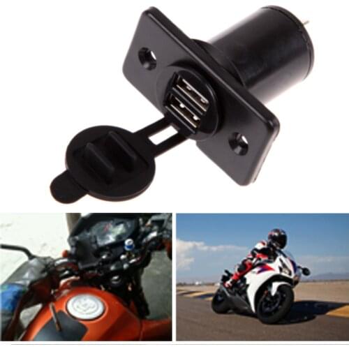 Dual USB Charger Socket Waterproof Outlet 3.1 amp Panel Mount Motorcycle High Quality Accessories