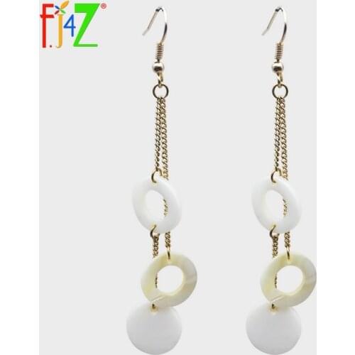 F.J4Z Clearance Earrings Fashion Nature Shell Geometricl Dangle Earrings for Women Sale at a loss Bijoux