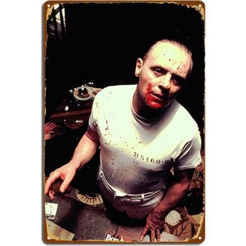 Hannibal Silence Of The Lambs Horror Metal Signs Wall pub pub Garage Designing Wall Plaque Tin sign Posters