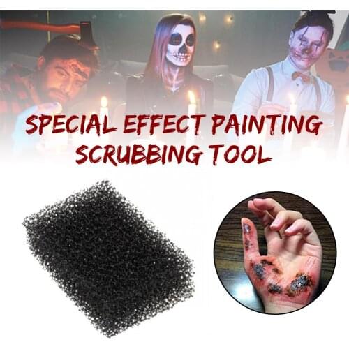 Makeup Sponge For Halloween Xmas Special Blood Scar Stubble Effects Wound Make Up Stipple Sponge Painting Tool 40a