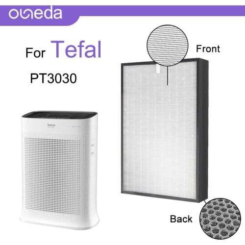Hepa Filter Air Purifier for Tefal Pure Air PT3030 Composite Filter Carbon Filter House Air Filter 267*357*37mm 1PC