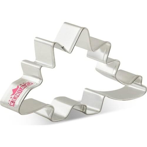 KENIAO Dinosaur Cookie Cutter Stegosaurus For Kids Biscuit / Fondant / Pastry / Bread Cutter - 12.2 x 6.7 cm - Stainless Steel