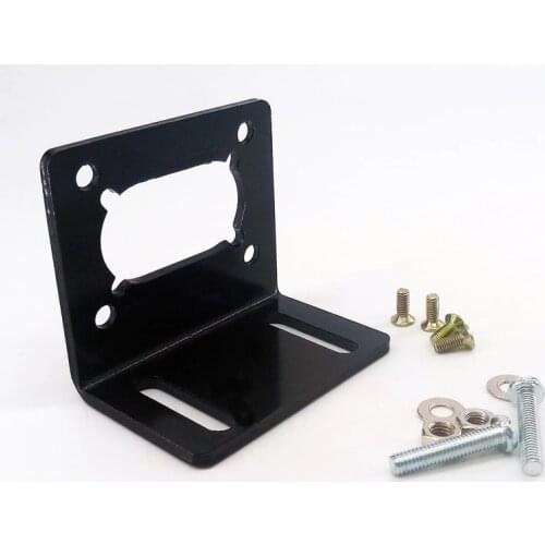JGY370 Worm motor bracket L Shaped Mounting Metal base Holder for worm gear motor with screw