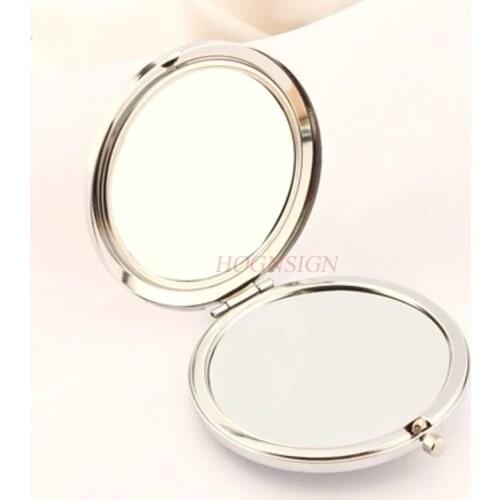 Small Mirror Small Gift With Crystal Makeup Small Mirror Folding Double-sided Portable Sale