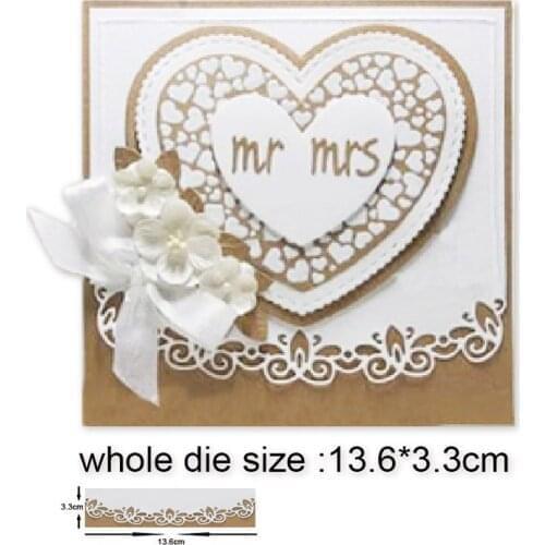 Metal Cutting Dies Lace hollow frame 2020 New Crafts Embossing Die Cuts for DIY Scrapbook Album Paper Cards Decorative