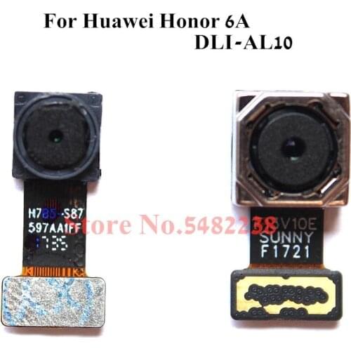 100% Original Back camera Module For Huawei Honor 6A DLI-AL10 Front Rear Camera Flex cable connector Replacement parts